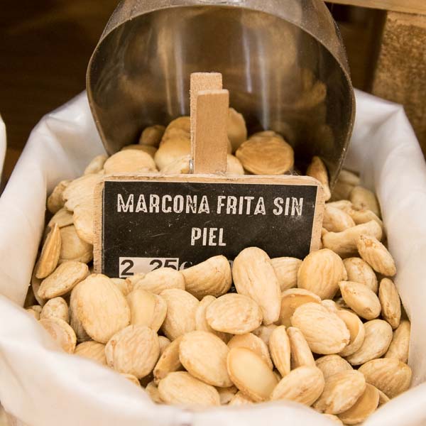Almendra marcona frita sin piel a granel