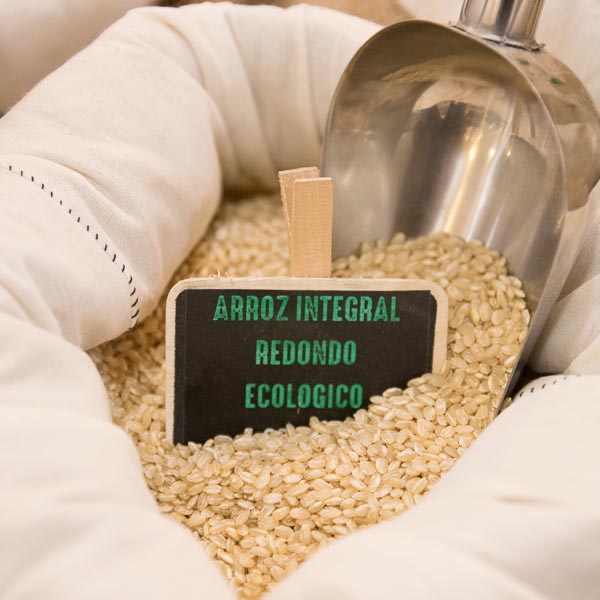 Arroz integral redondo ecologico a granel