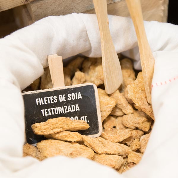Filetes de soja texturizada a granel