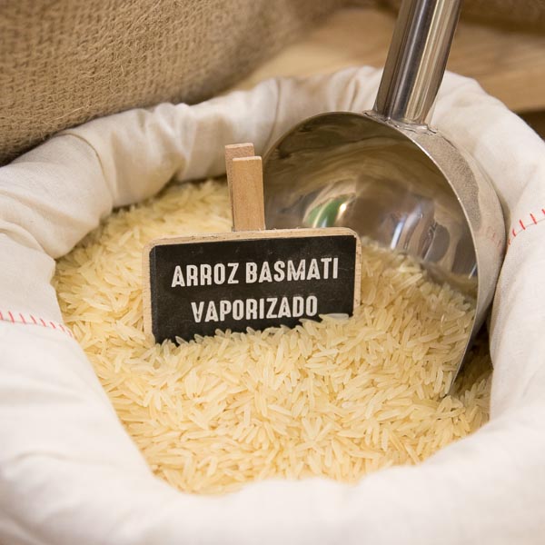 Arroz basmati vaporizado a granel