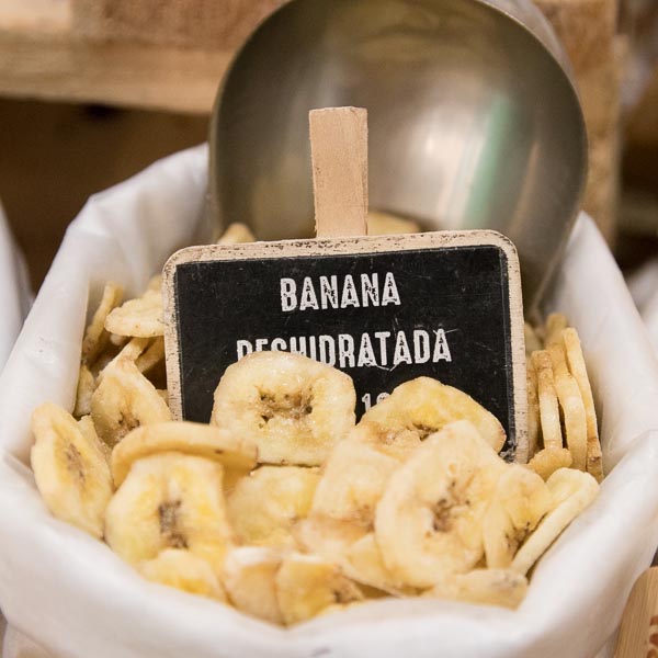 Banana deshidratada a granel