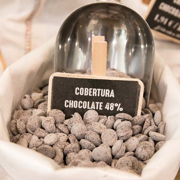 Cobertura de chocolate 48% a granel