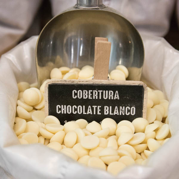Cobertura de chocolate blanco a granel