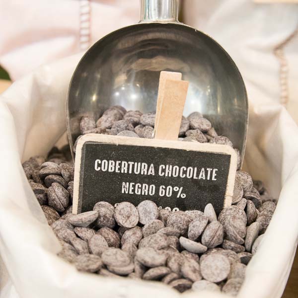 Cobertura de chocolate negro al 60%