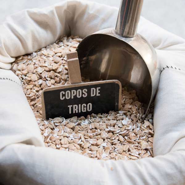 Copos de trigo a granel