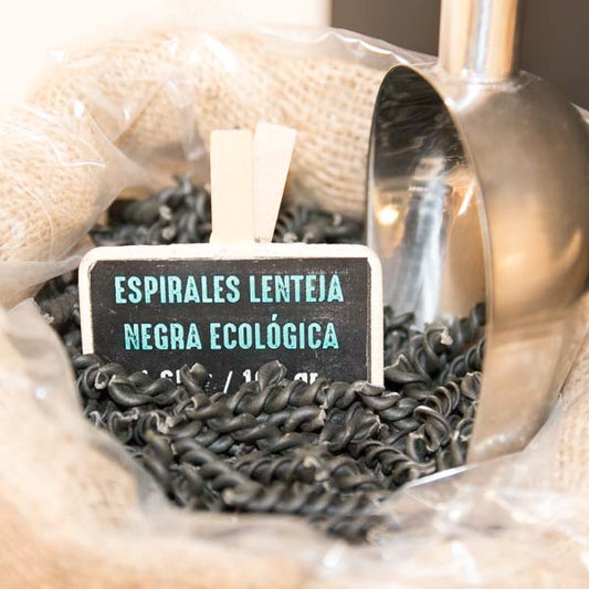Organic black lentil spirals