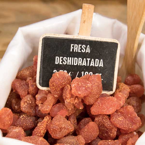 Fresa deshidratada a granel