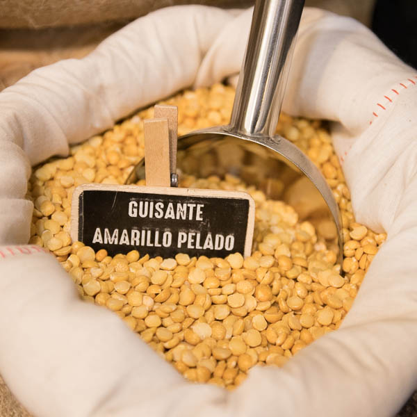 Guisante amarillo pelado a granel