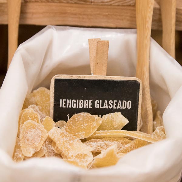 Jengibre glaseado a granel