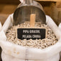 Pipas de girasol peladas crudas a granel