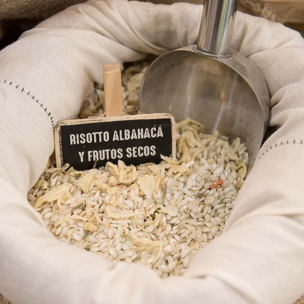 Risotto Albahaca y frutos secos a granel