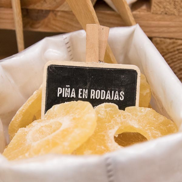 Piña en rodajas a granel