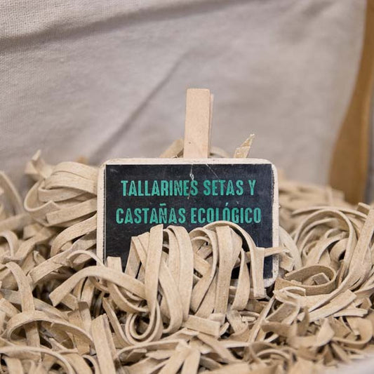 Organic mushroom and chestnut noodles