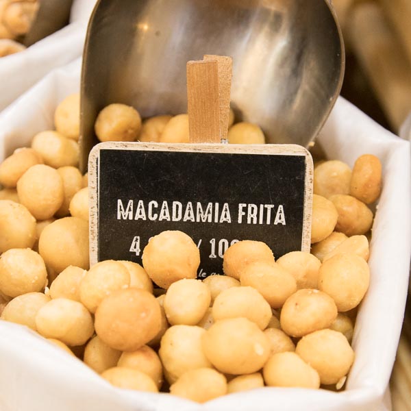 Nueces de macadamia fritas a granel